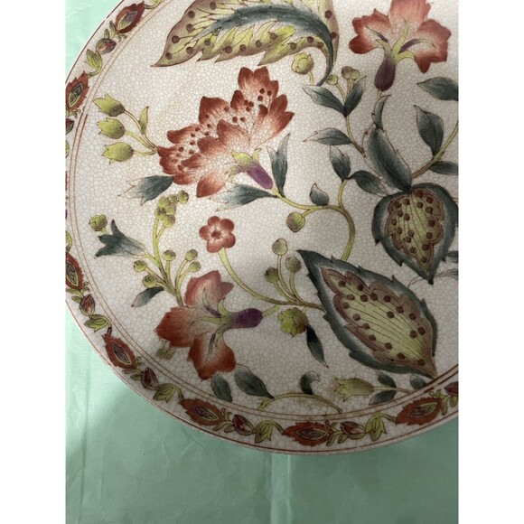 Beautiful Porcelain Enameled Plate - 10 1/2" - Picture 5 of 10